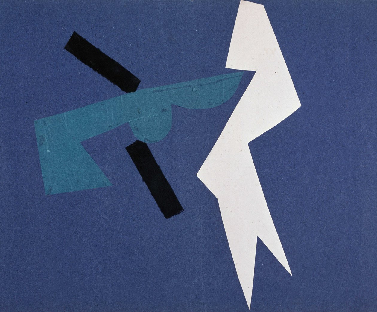 Universele Oorlog: Collagewerk door Olga Rosanova, januari 1916 door Olga Wladimirowna  Rosanowa