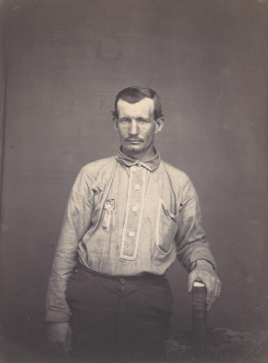 Man met Octrooibureau Boek, ca. 1857 door Oliver H. Willard.