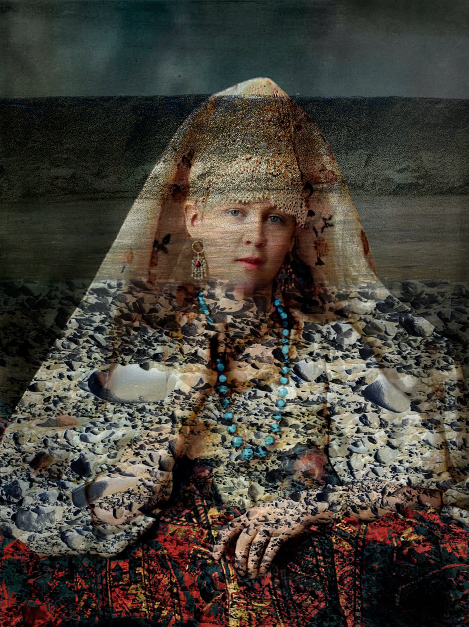 Dama russa, 2024 (digitale gemengde techniek) door Olivia Gozzano