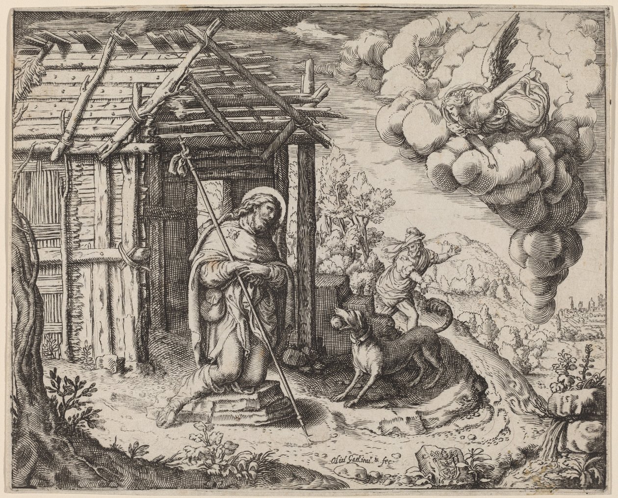 Sint Rochus door Oliviero Gatti