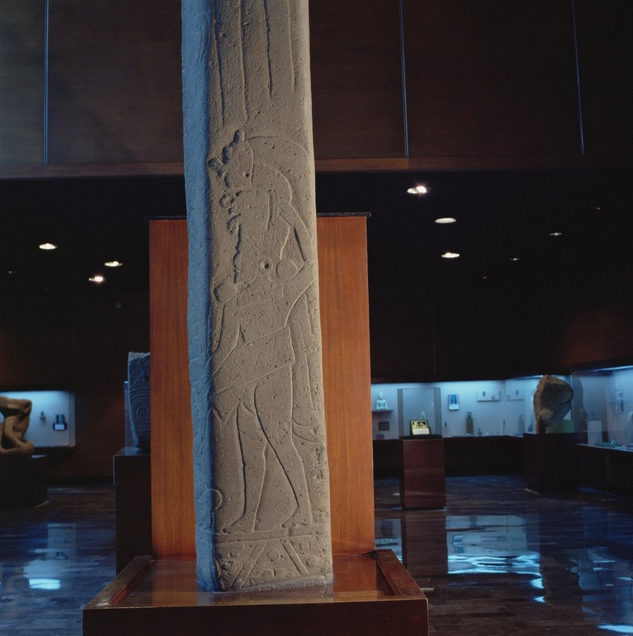 Stele uit Alvarado, staat Veracruz, Pre-Klassieke Periode door Olmec