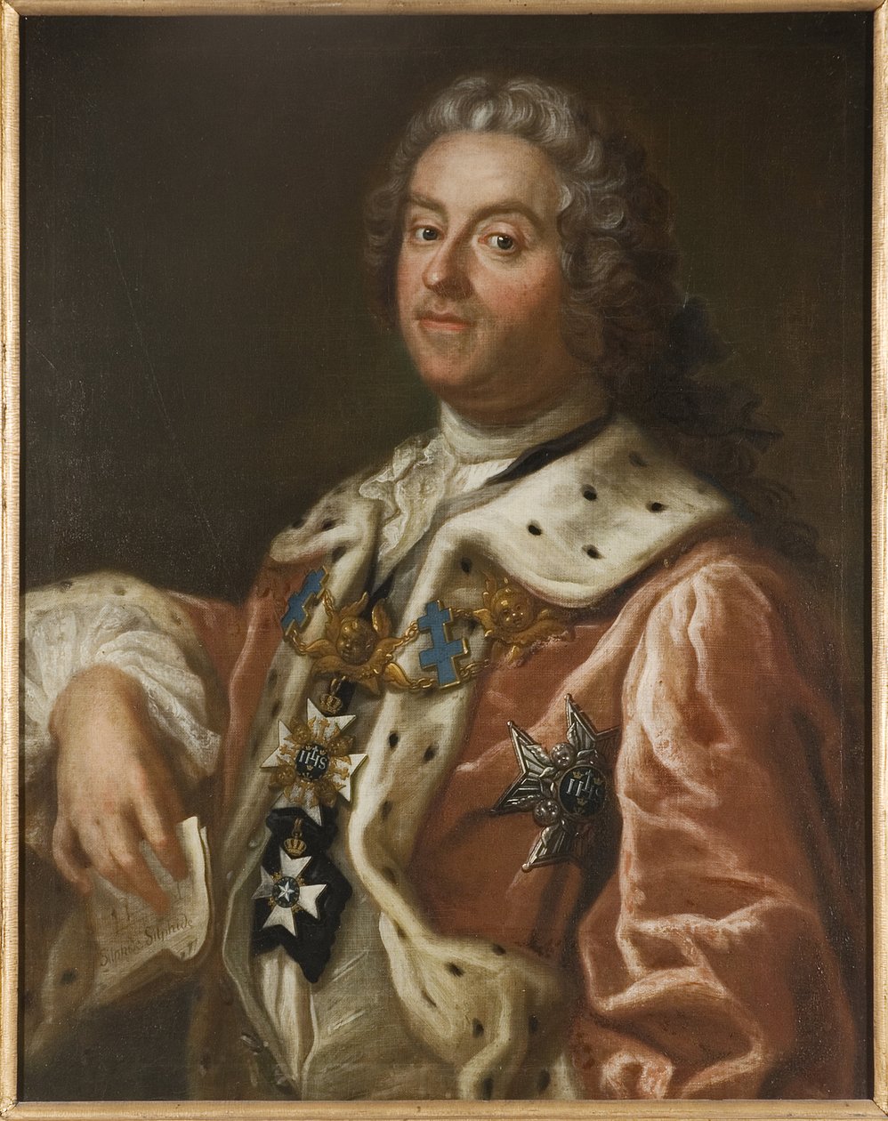 Portret van Carl Gustaf Tessin door Olof Arenius