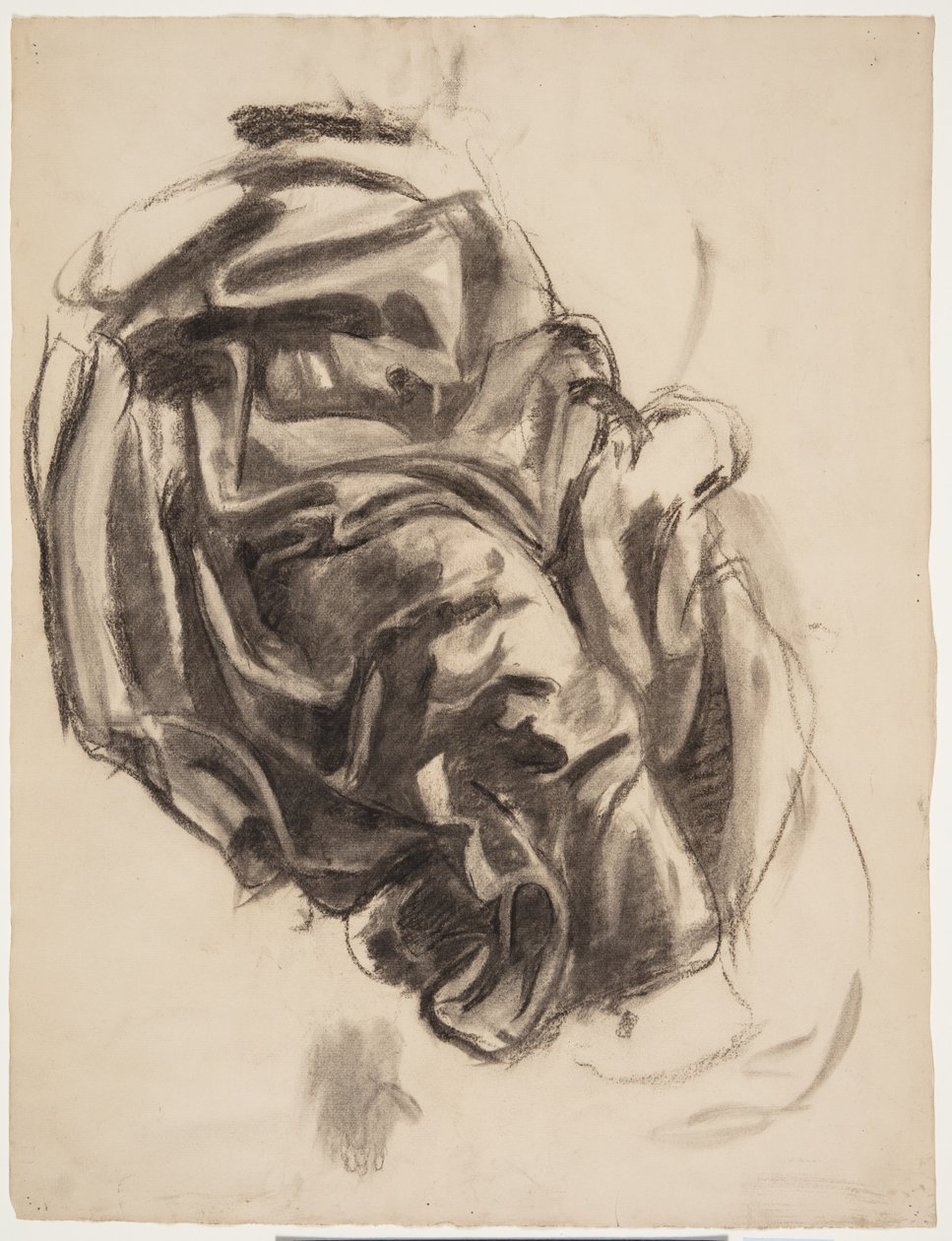 Draperiestudie door Oluf Hartmann
