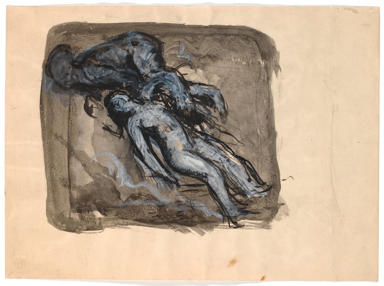 Zephyr ontvoert Psyche door Oluf Hartmann