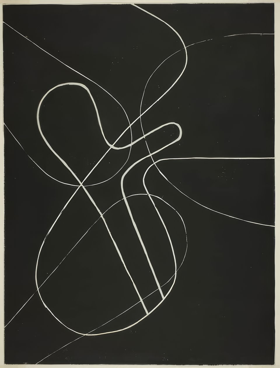 Improvisatie nr. 3: Lijn door Onchi Kôshirô