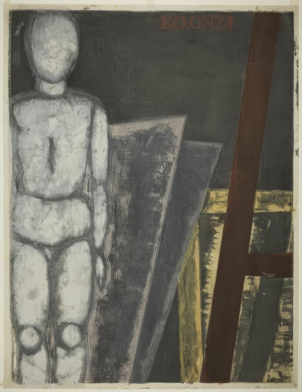 Mannequin in de studio door Onchi Kôshirô