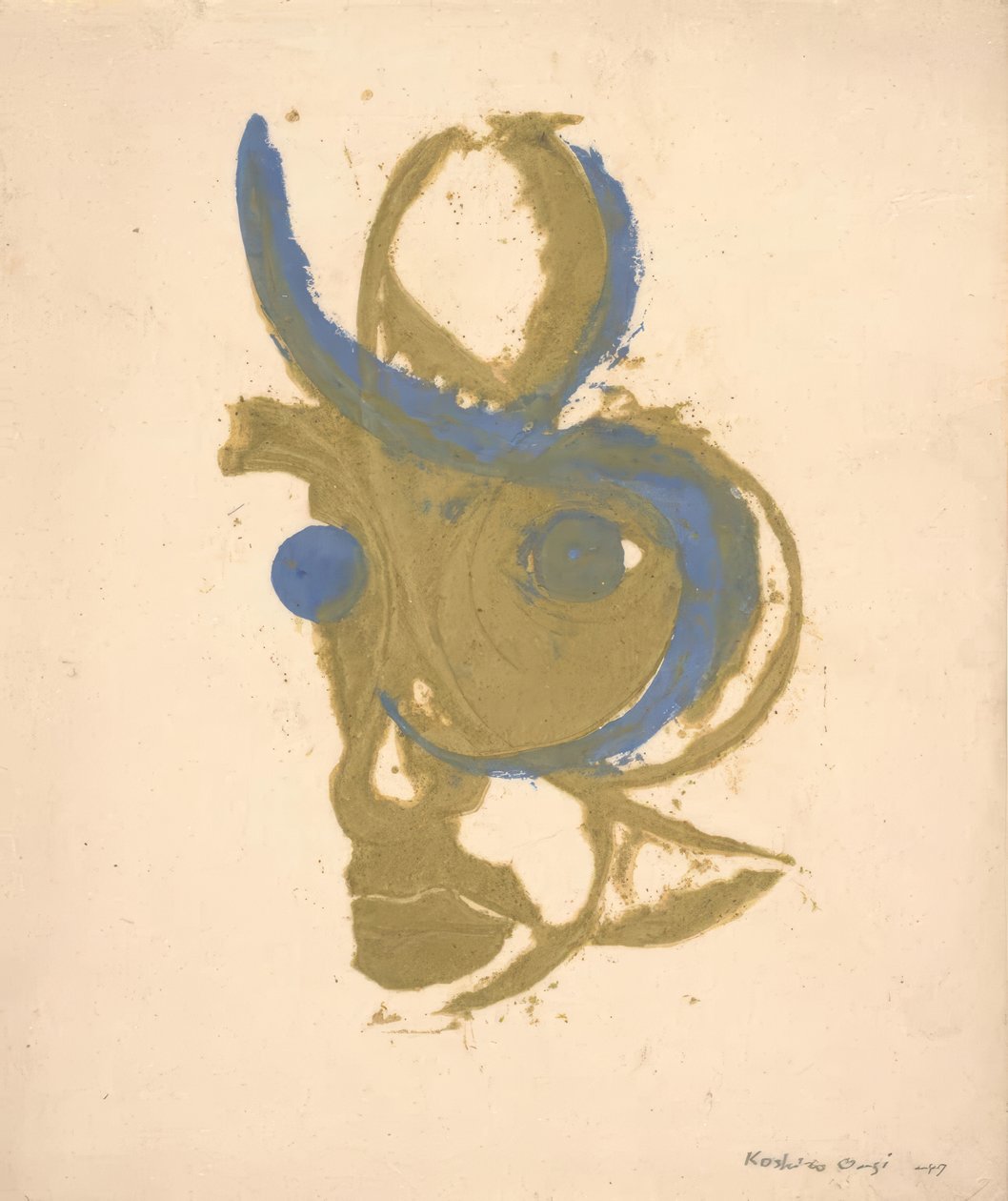 Portret van een dichter, innerlijk beeld door Onchi Kôshirô