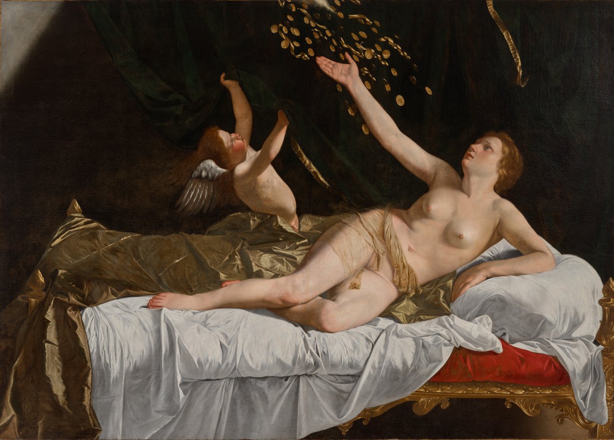 Danaë door Orazio Gentileschi