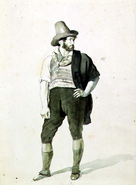 De Jonge Italiaan, c.1834 door Orest Adamovich Kiprensky