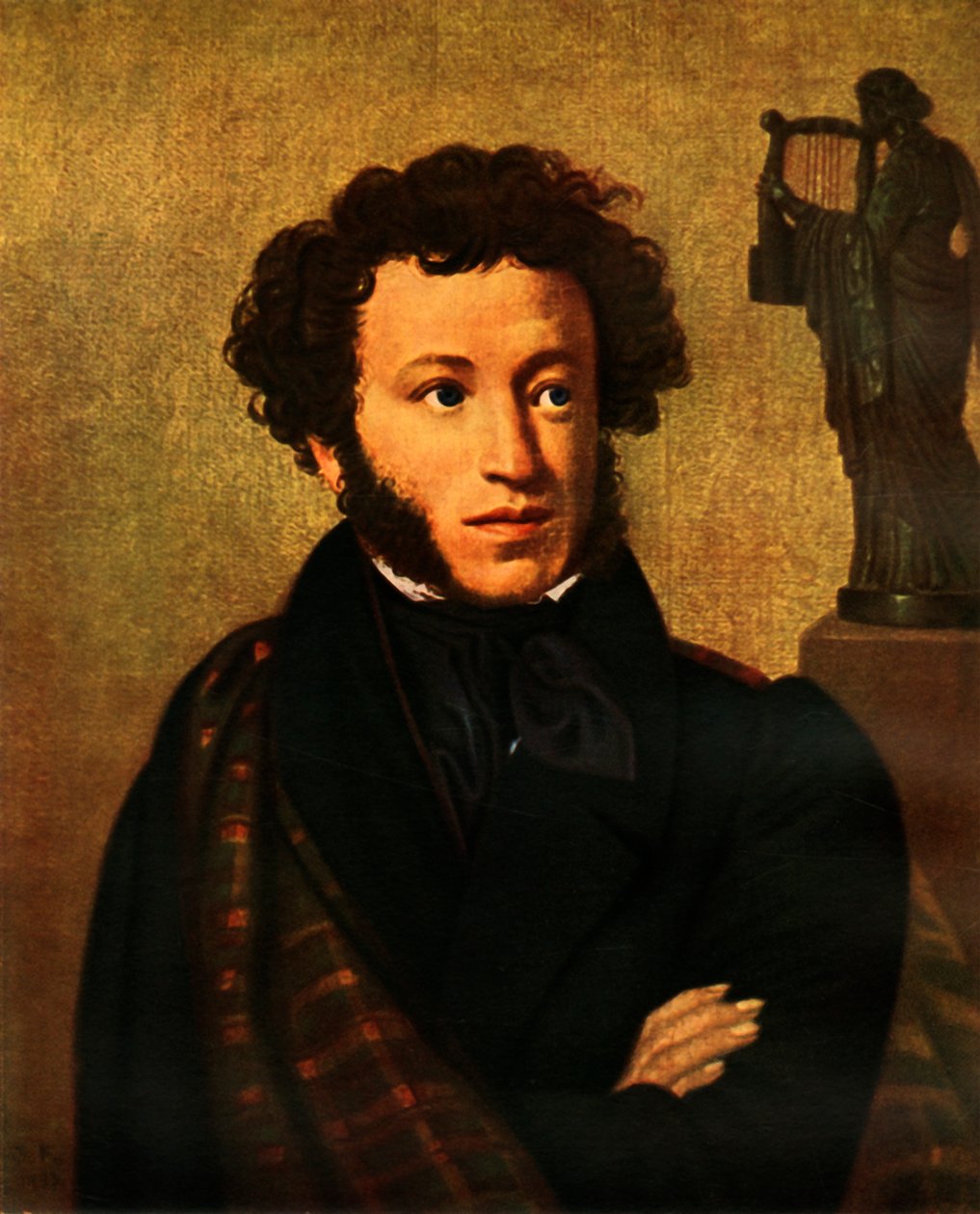 Portret van Alexandr Sergeyevich Pushkin door Orest Adamovich Kiprensky