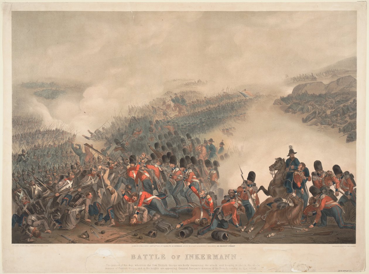 De slag bij Inkerman op 5 november 1854, 1855 door Orlando Norie