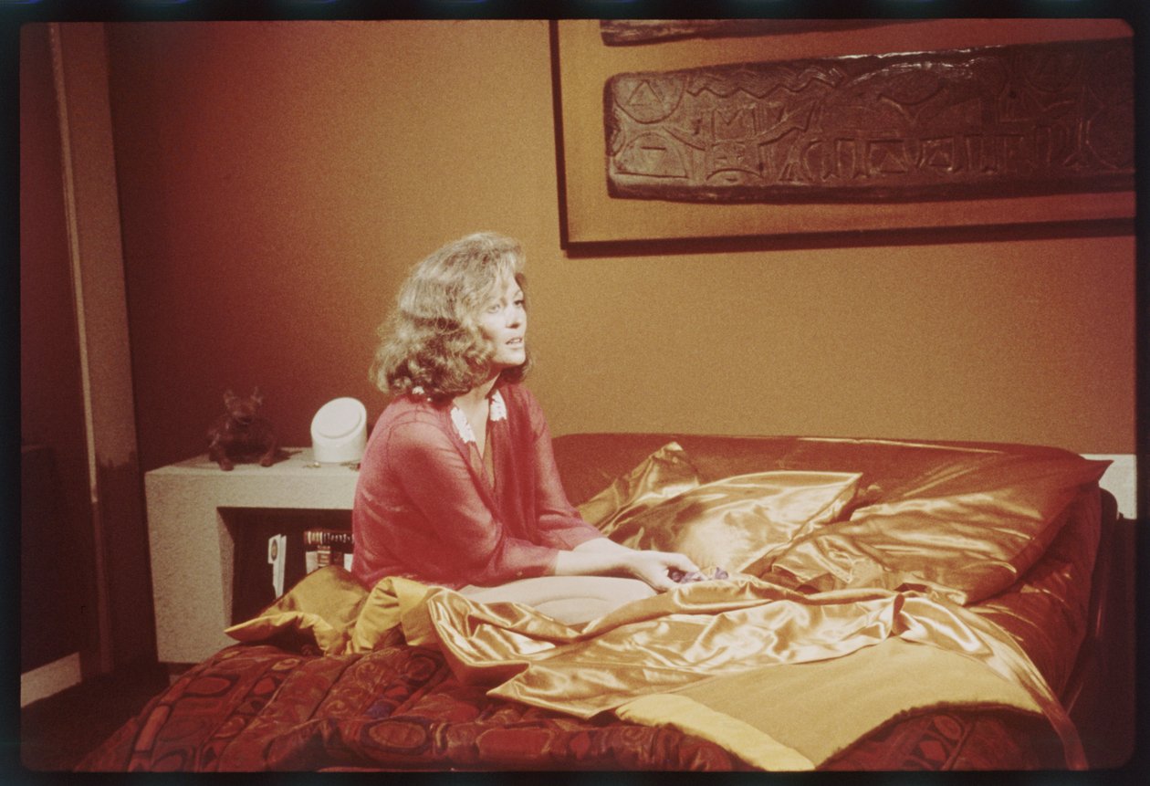 Faye Dunaway op de set van 