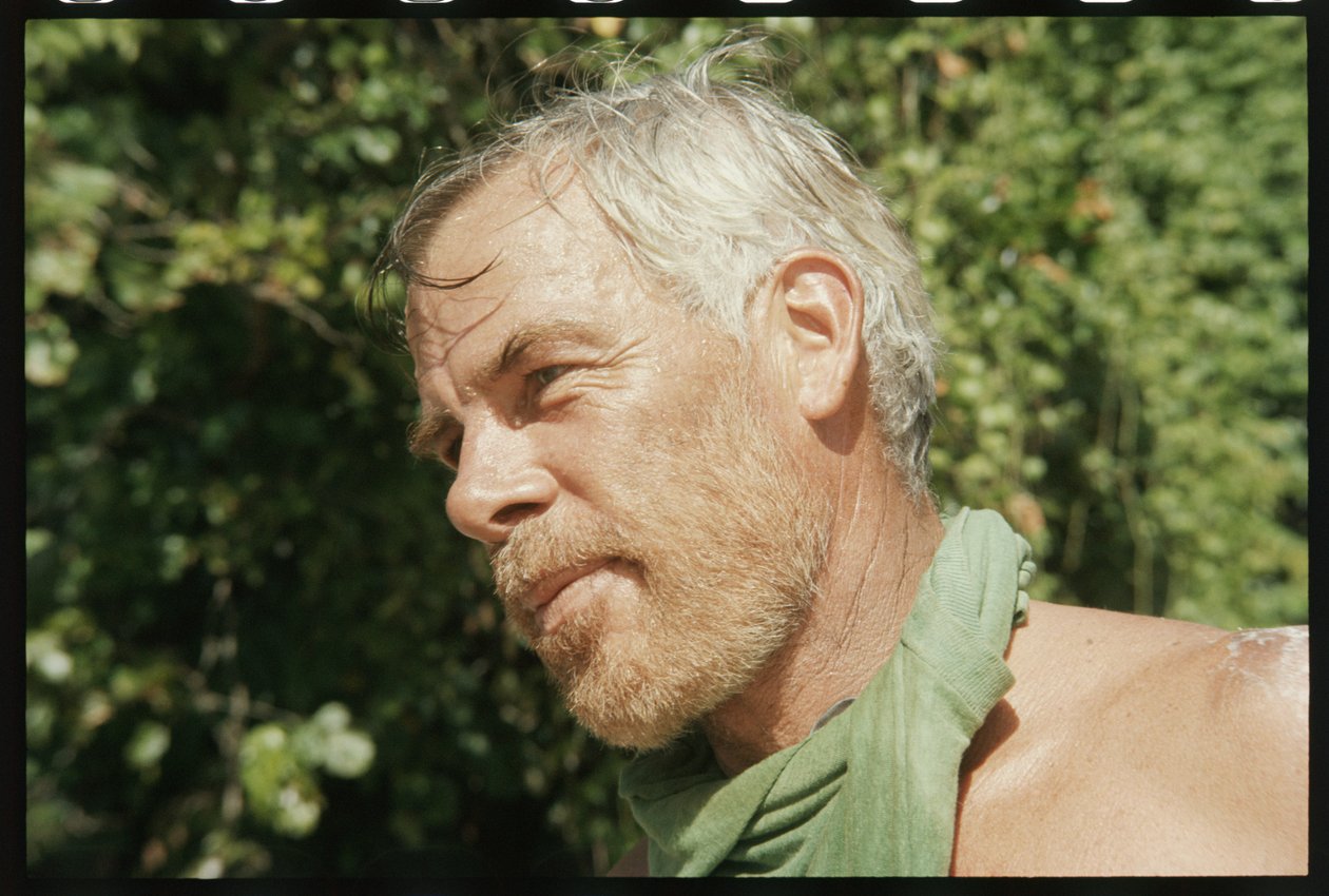 Lee Marvin op de set van 