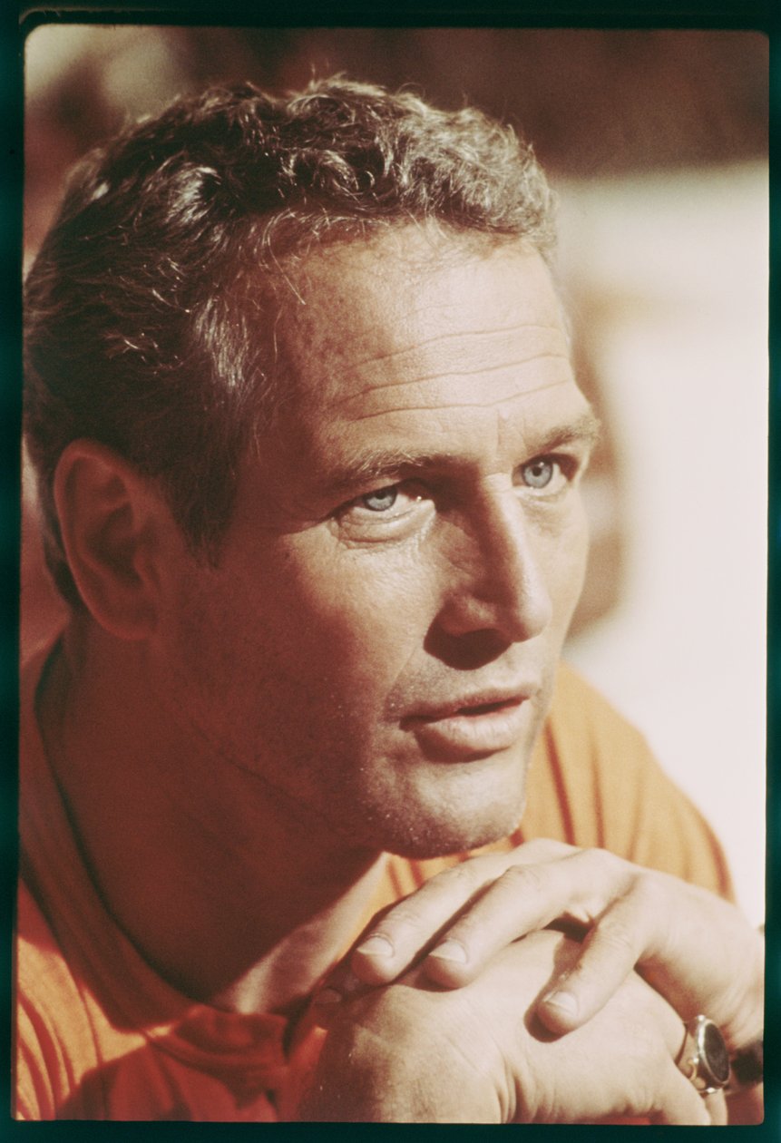 Paul Newman op de set van 