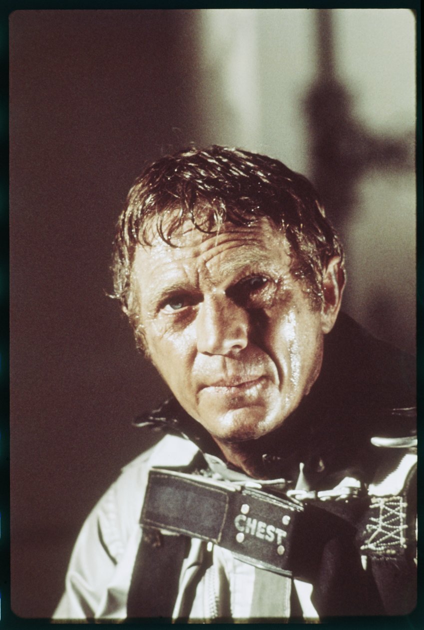 Steve McQueen op de set van 