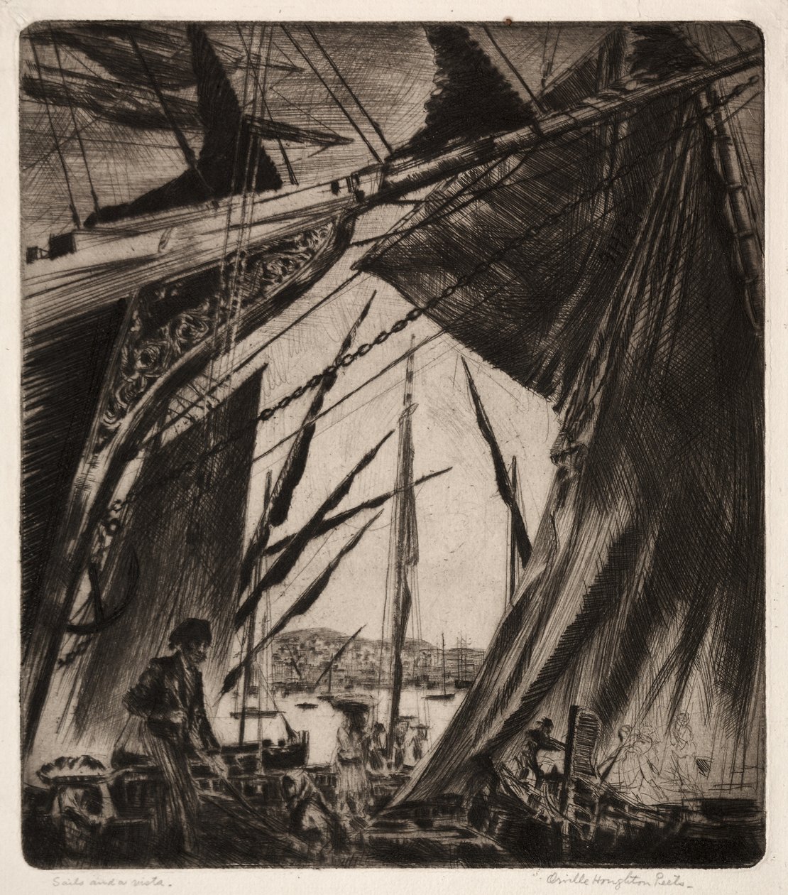 Zeilen en een Uitzicht door Orville Houghton Peets
