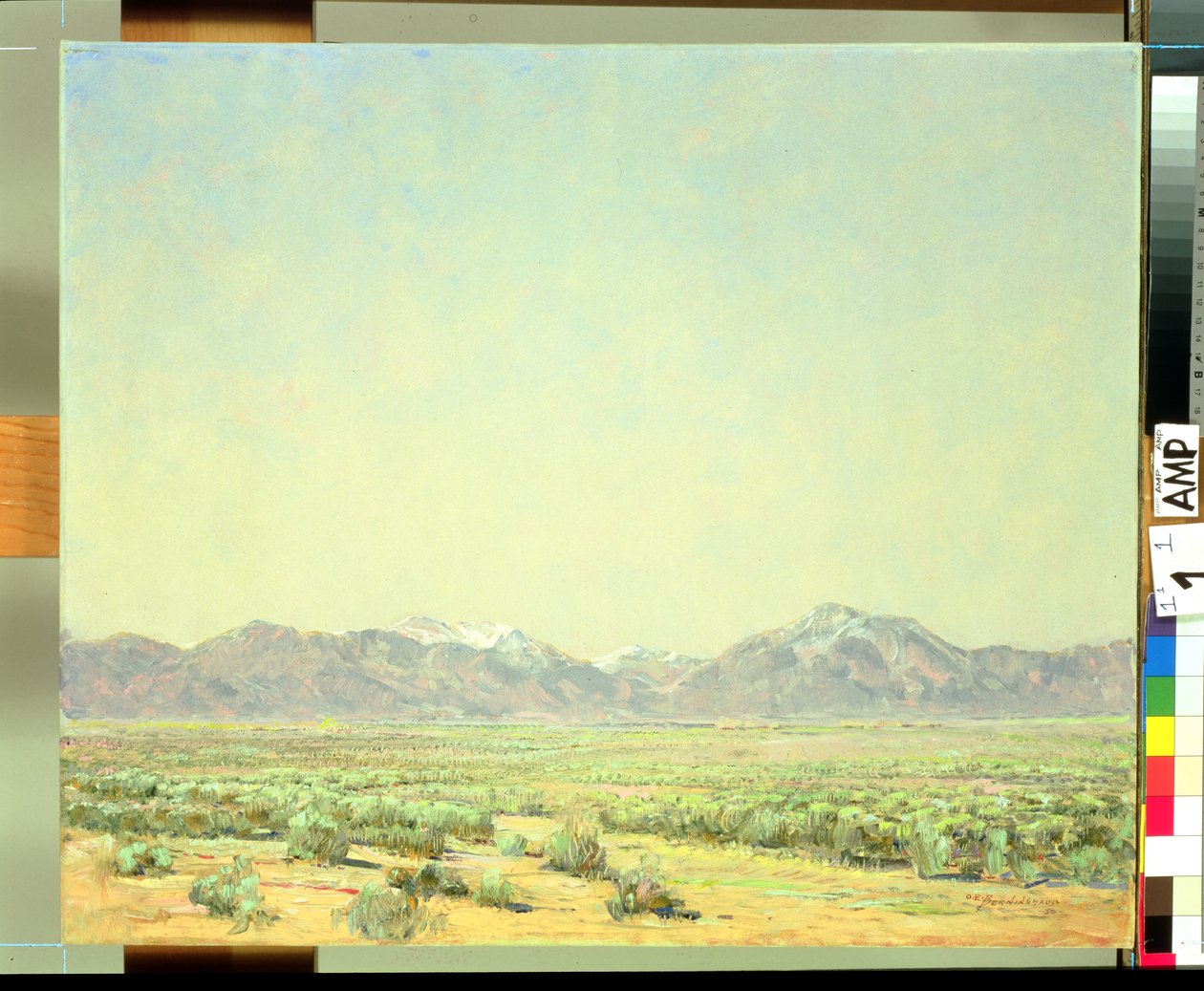 Taos Vallei door Oscar Edward Berninghaus