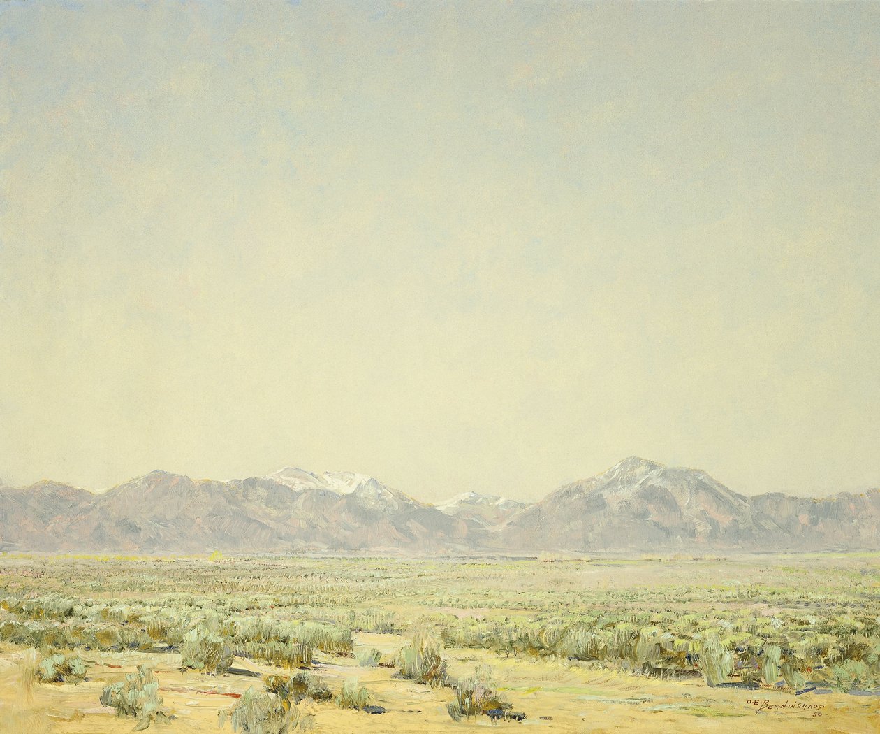 Taos Vallei door Oscar Edward Berninghaus