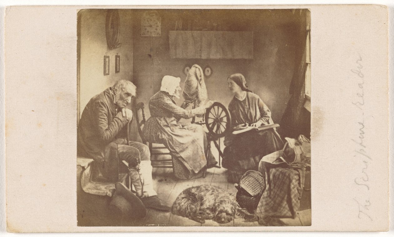 De Schriftlezer door Oscar Gustave Rejlander