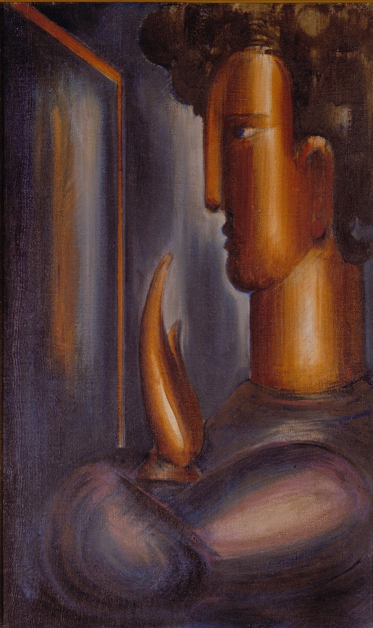 Voor de spiegel door Oskar Schlemmer