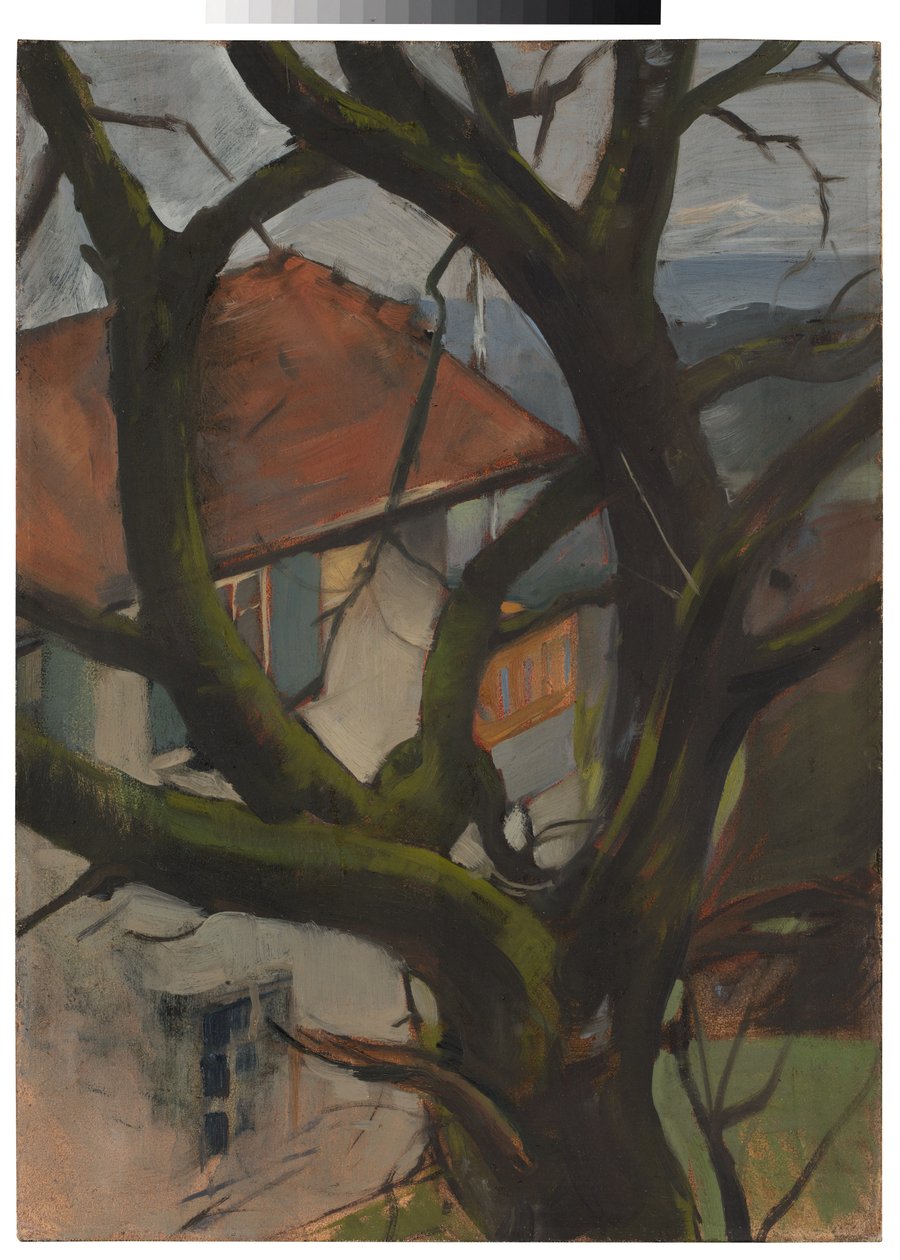 Eichberger-huis met notenhout door Oskar Schlemmer