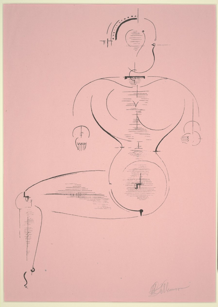 Figuur H 2 door Oskar Schlemmer