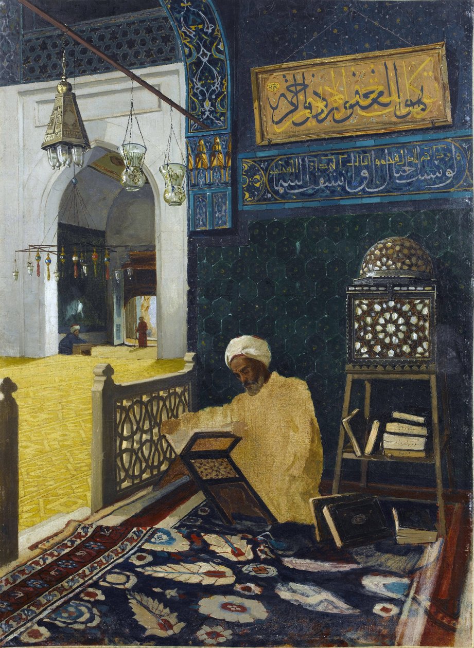 Koran reciteren door Osman Hamdi Bey