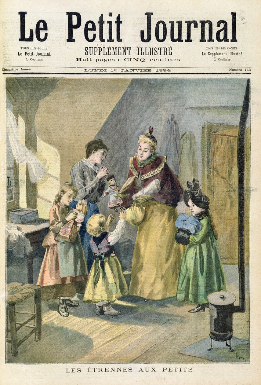 Nieuwjaarsgeschenken voor de kinderen, van de voorpagina van de geïllustreerde bijlage van 