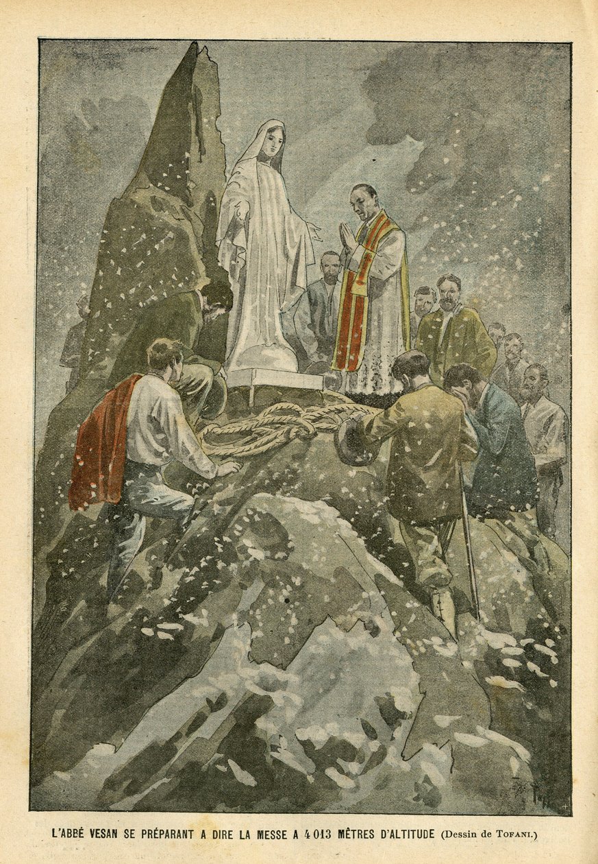 Illustratie van Oswaldo Tofani (1849-1915) in Le Pelerin door Oswaldo Tofani
