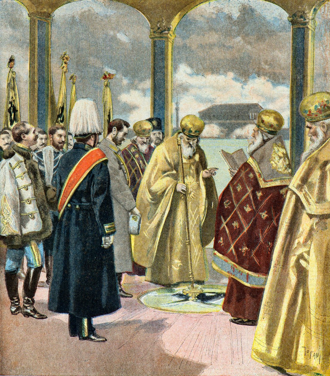 In Rusland is de metropool aan de Neva door Oswaldo Tofani