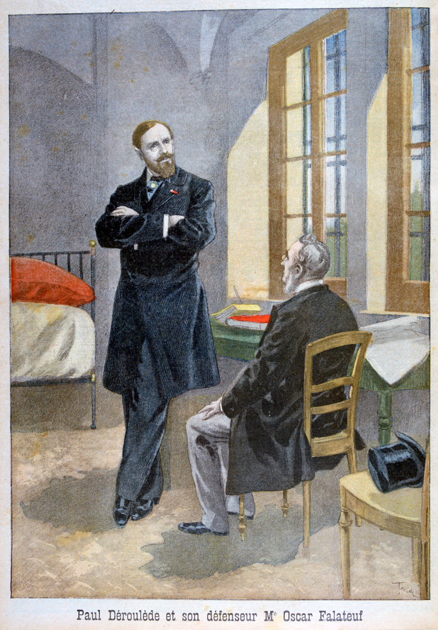 Paul Déroulède en zijn verdediger Oscar Falateuf, 1899 door Oswaldo Tofani