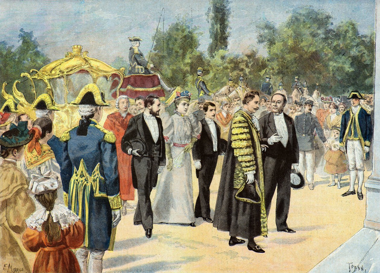 Sir Joseph Renals bezoekt Bordeaux door Oswaldo Tofani