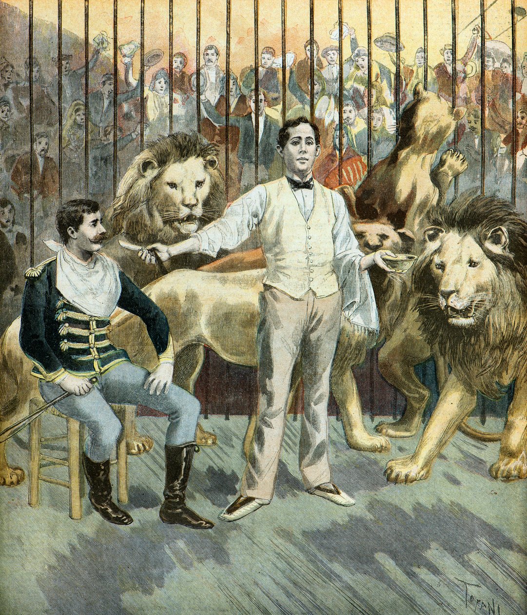 De Madrileense kapper Pegna door Oswaldo Tofani