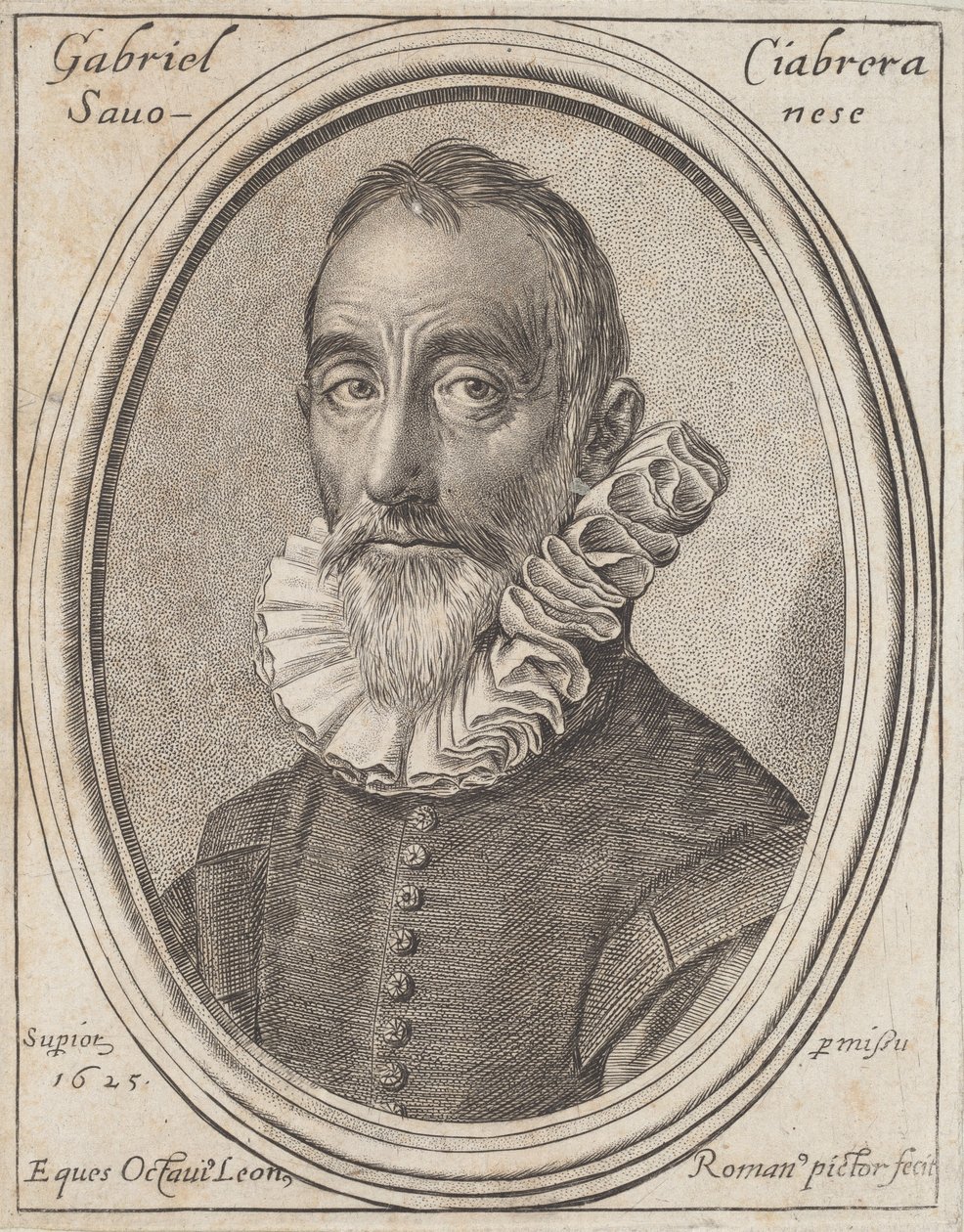 Gabriello Chiabrera door Ottavio Leoni
