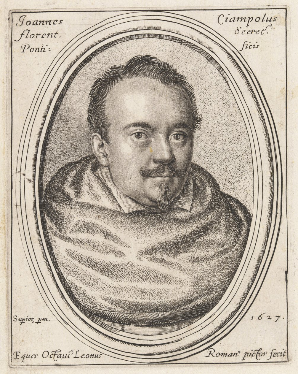 Giovanni Ciampoli, pauselijk secretaris door Ottavio Leoni
