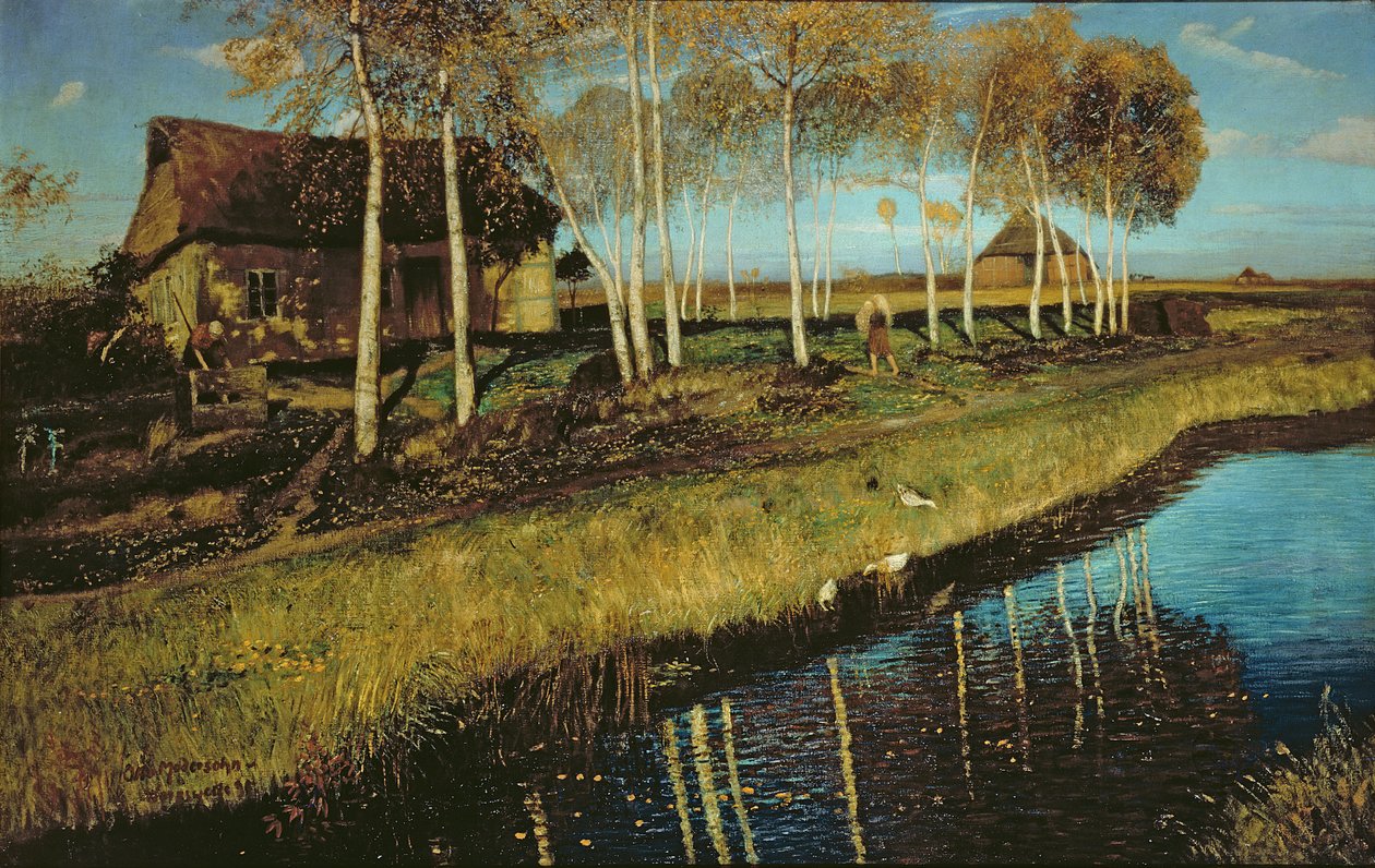 Herfstochtend aan het Kanaal door Otto Modersohn