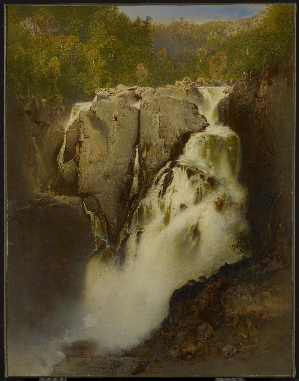 Watervallen van Ste. Anne, Quebec, 1865 door Otto Reinhold Jacobi