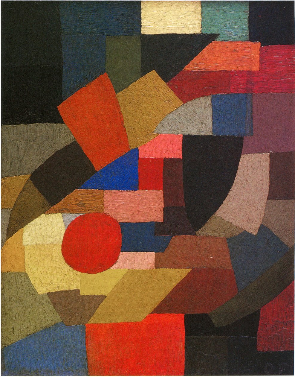 Fragmenten van figuur met de plannen, 1927 door Otto Freundlich