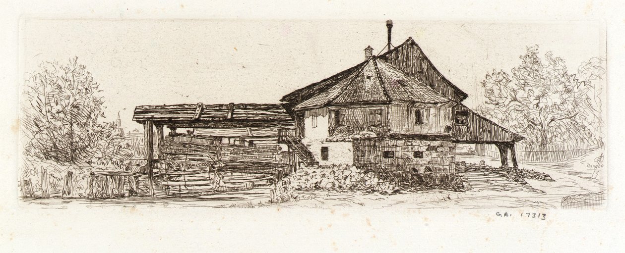 Donau, een oude molen door Otto H. Bacher