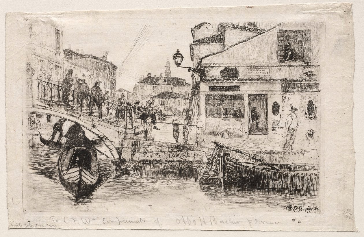 Ponte Tolentine, 1880 door Otto H. Bacher