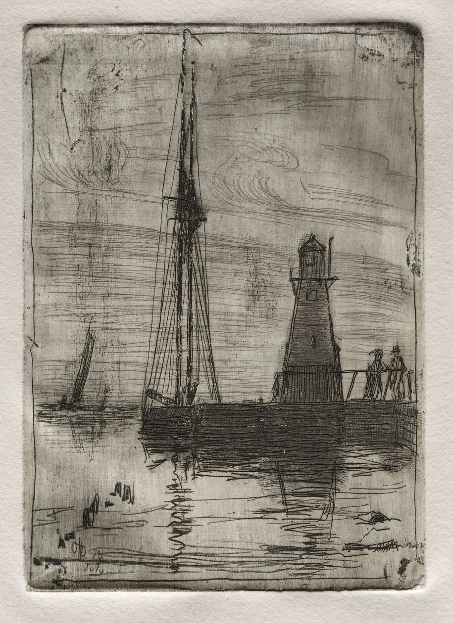 Rivierpier, 1878 door Otto H. Bacher