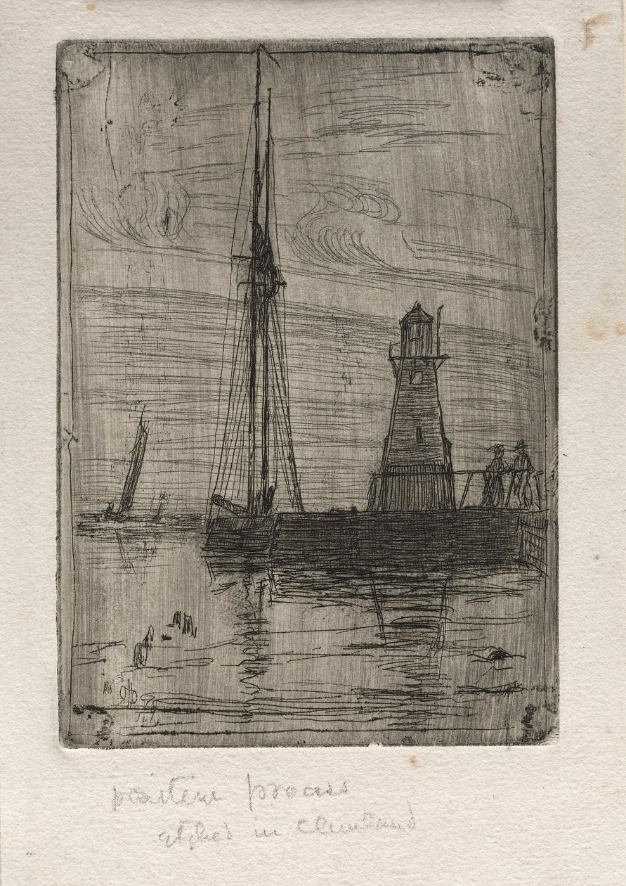 Rivierpier, 1890 door Otto H. Bacher