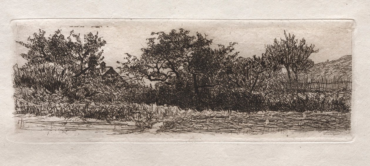 Daken en bomen, 1879 door Otto H. Bacher