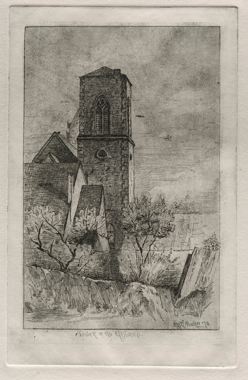 Toren van het klokkenspel door Otto H. Bacher