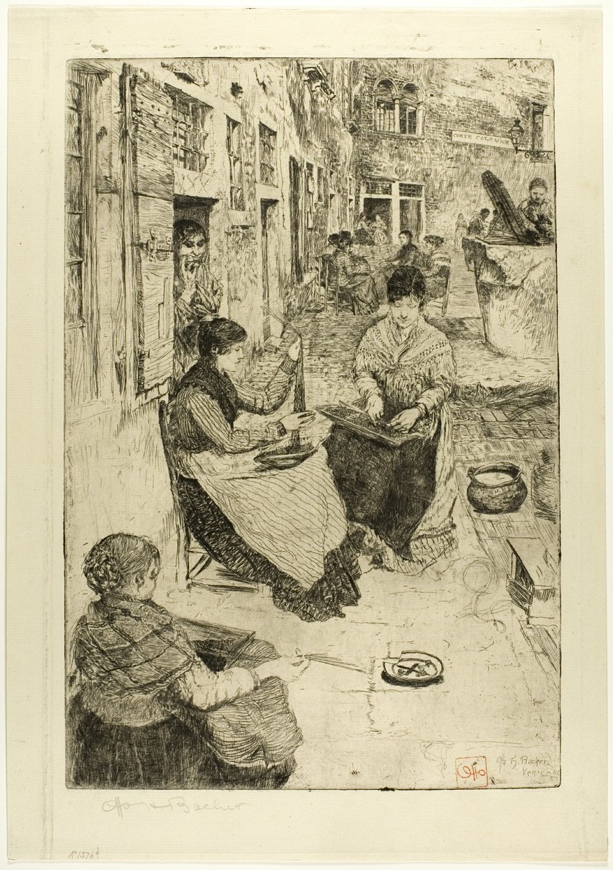 Kralenrijgers door Otto Henry Bacher