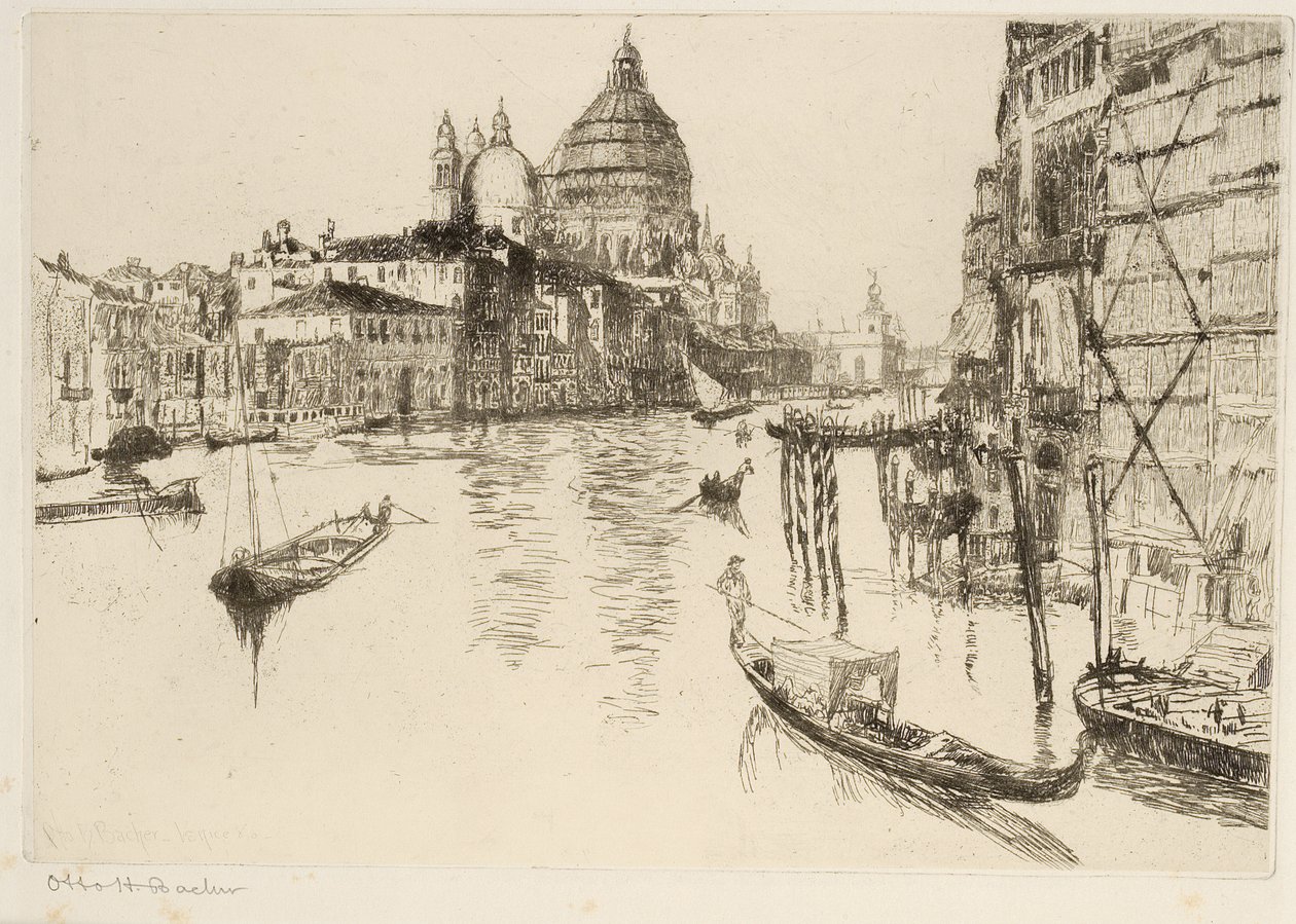 Grote Kanaal, Venetië door Otto Henry Bacher