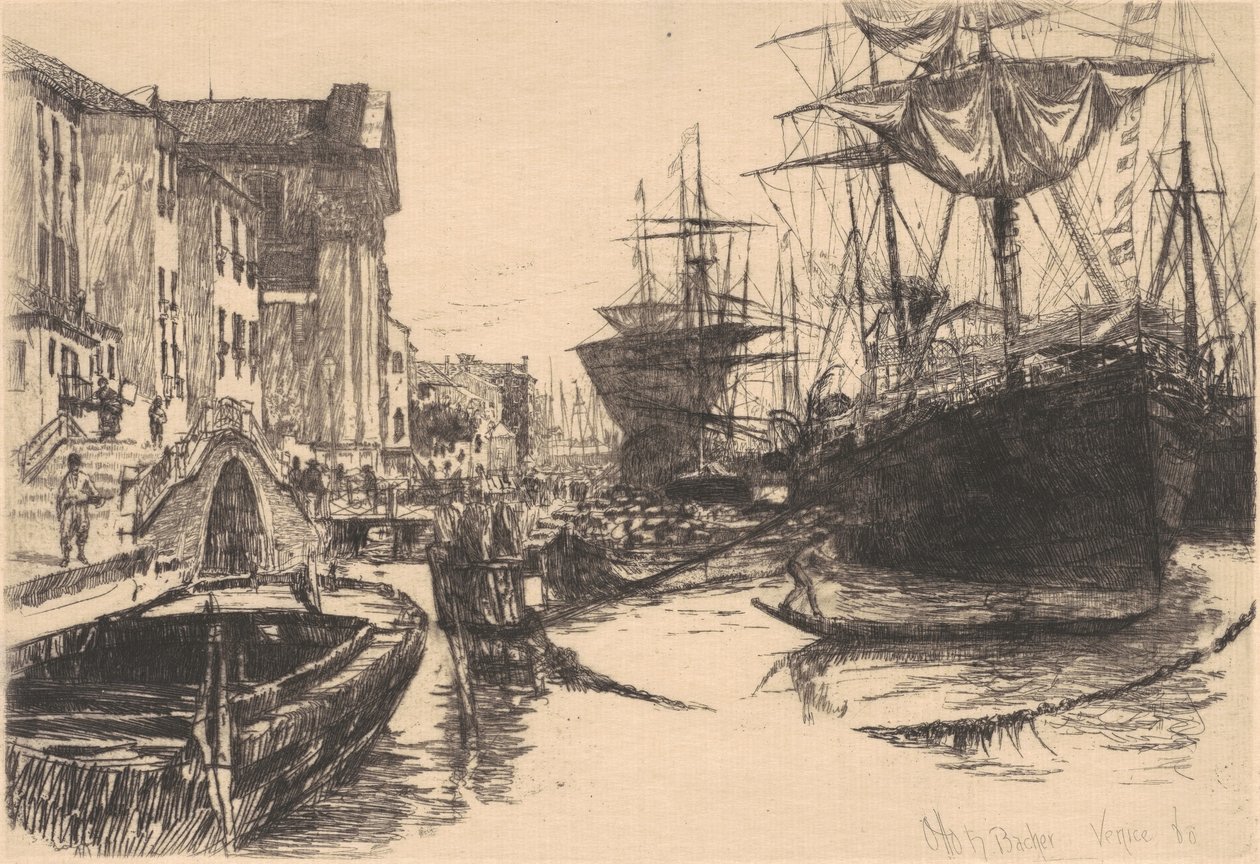 Venetië door Otto Henry Bacher