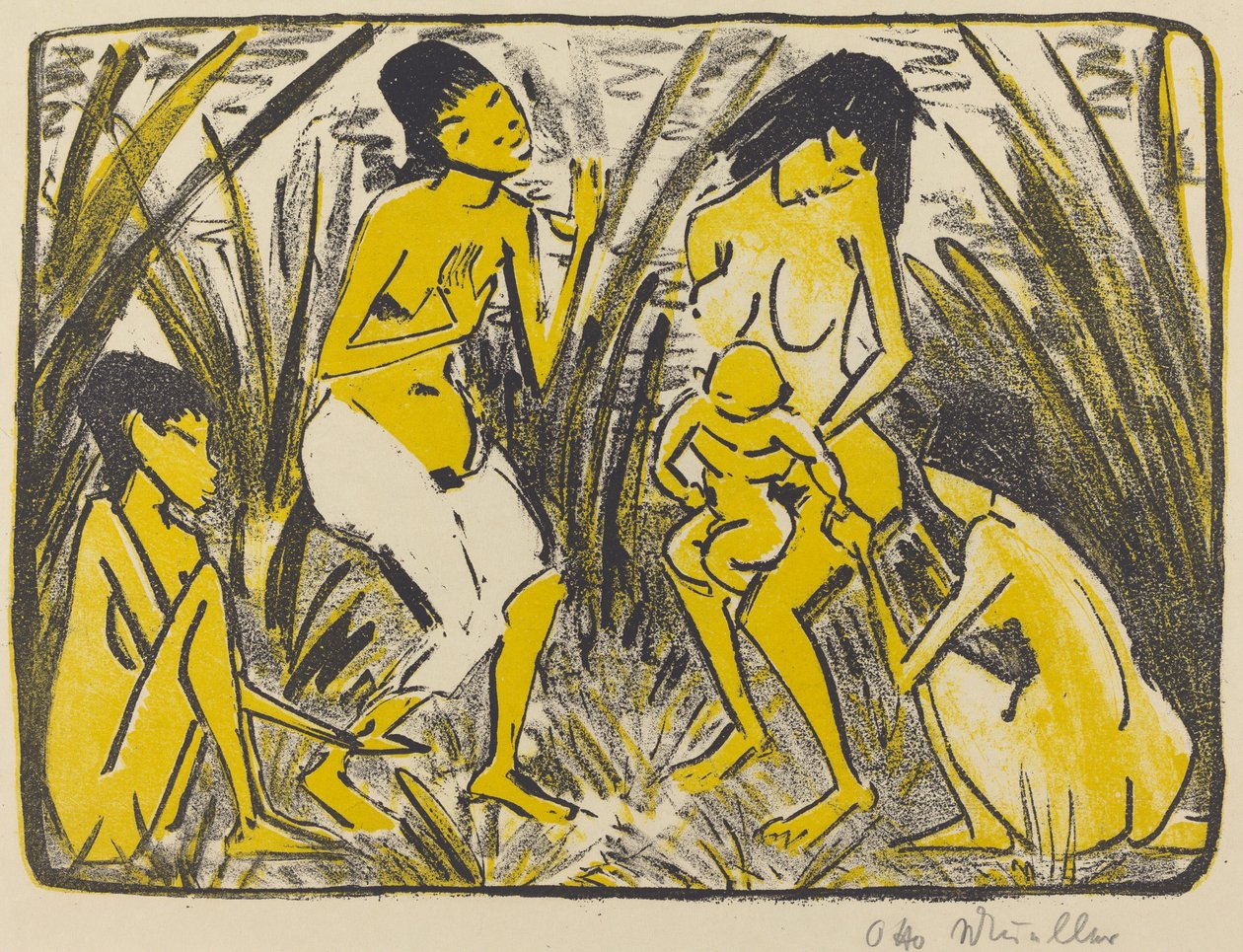 De Vondst van Mozes door Otto Müller