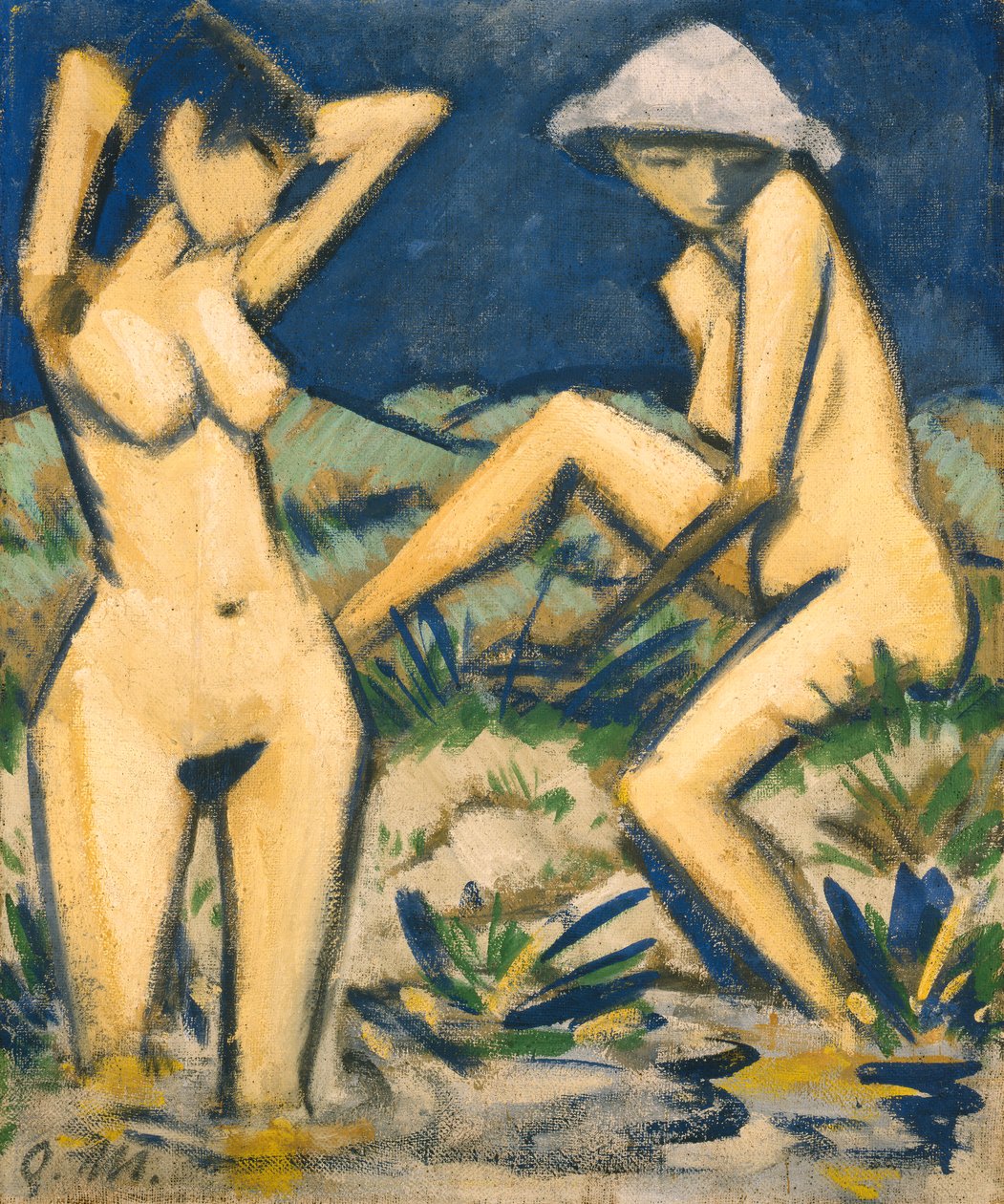 Baden door Otto Mueller