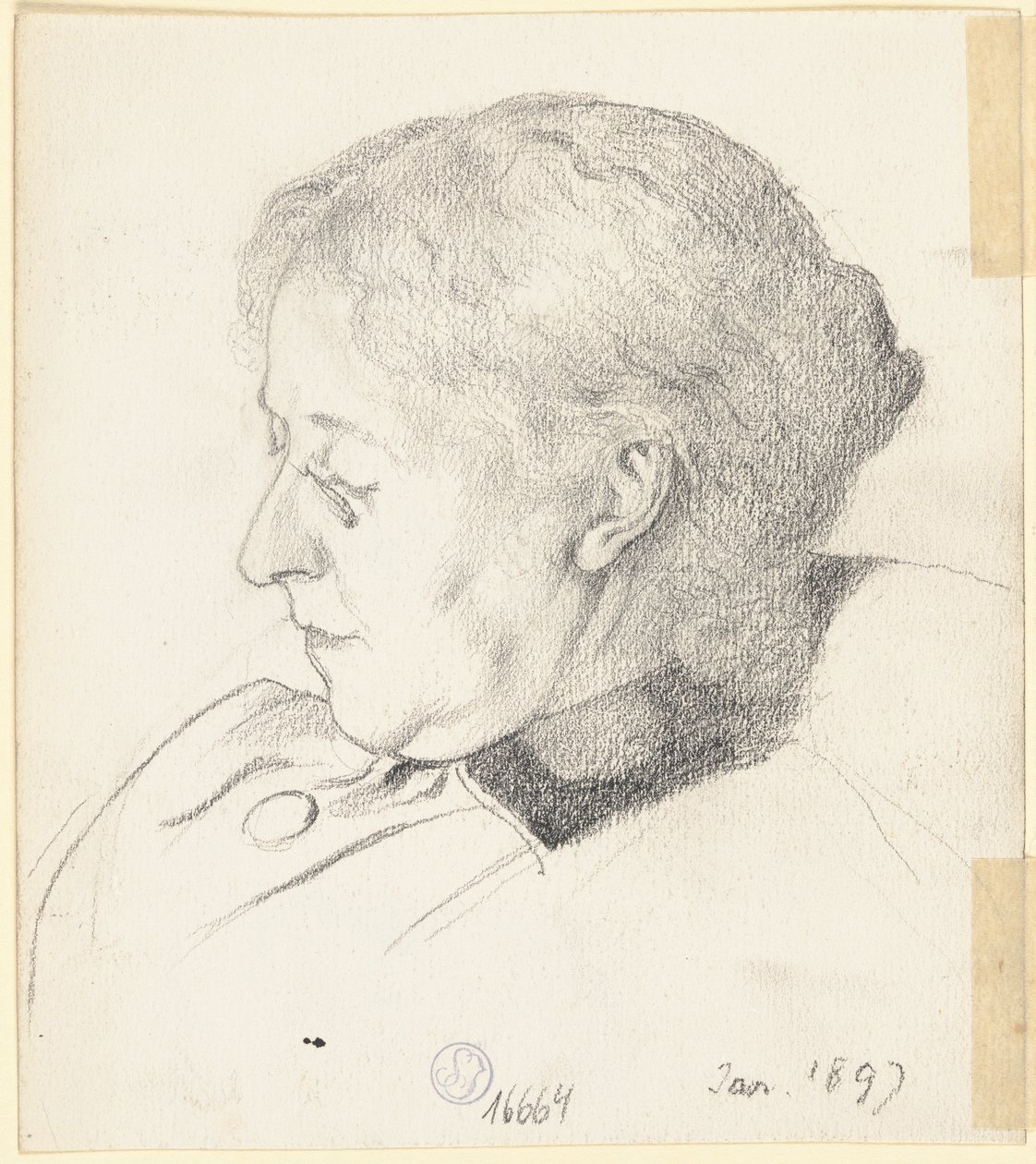 Luise Scholderer door Otto Scholderer